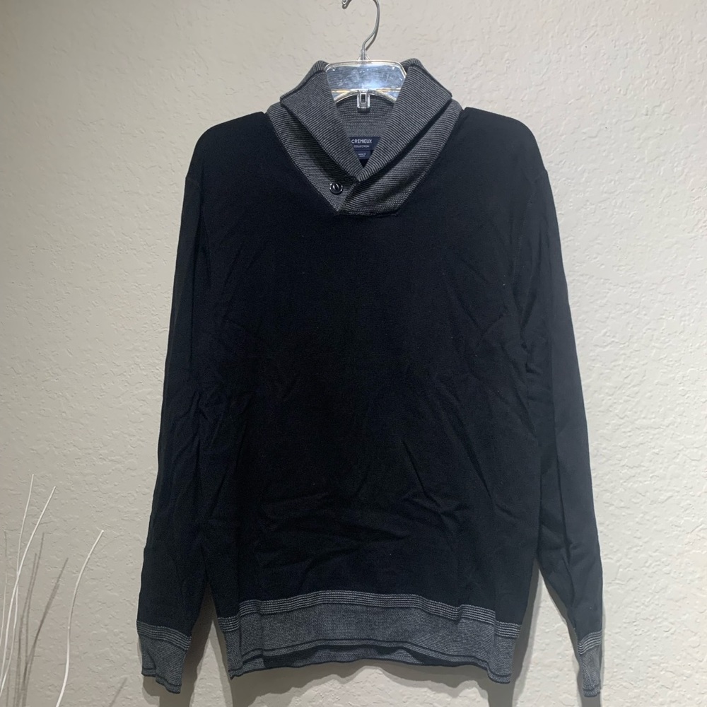 Cremieux / Grey&black sweater / size M